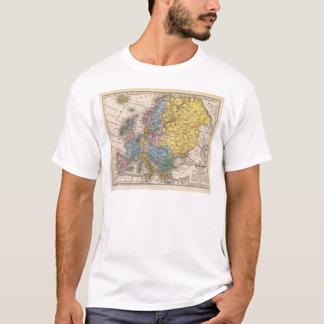 Camiseta Mapa de Europa 4 (Anverso)