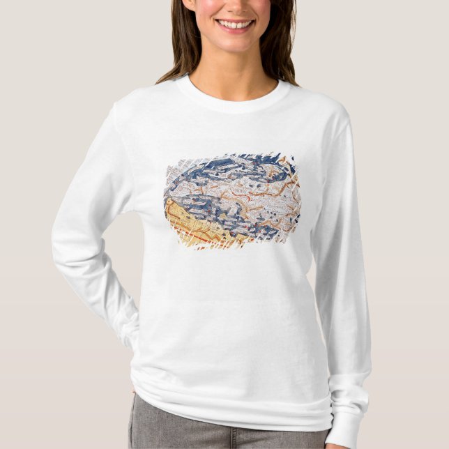 Camiseta Mapa de Europa Central, 1486 (Anverso)