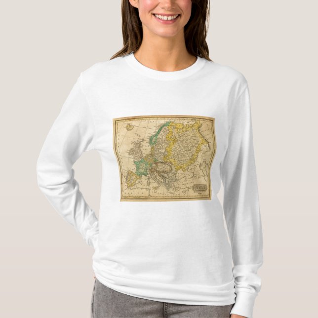 Camiseta Mapa de Europa por Worcester (Anverso)