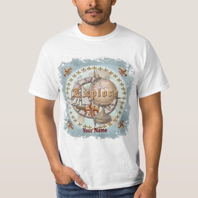 Camiseta Mapa de Explorador (Anverso)