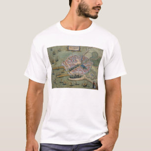 Camiseta Mapa de Flissinga, de 'Civitates Orbis Terrarum