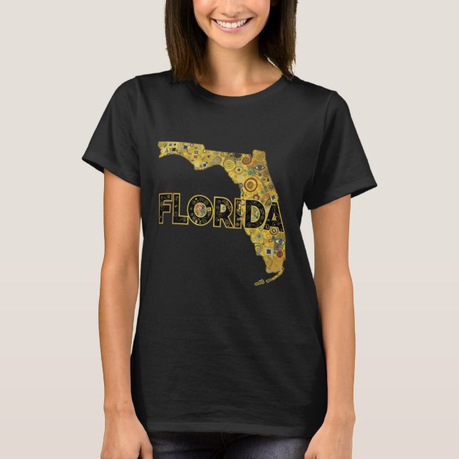 Camiseta Mapa de Florida y texto (Anverso)