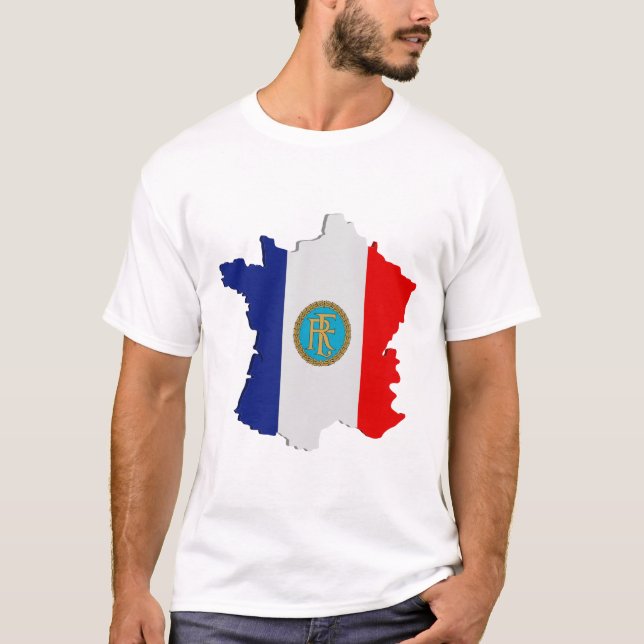 Camiseta Mapa de Francia (Anverso)