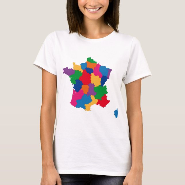 Camiseta Mapa de Francia (Anverso)