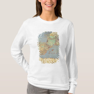 Camiseta Mapa de Francia, de España y de África del