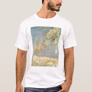 Camiseta Mapa de Francia, de España y de África del