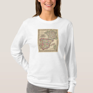 Camiseta Mapa de Francia, España, Portugal de Mitchell