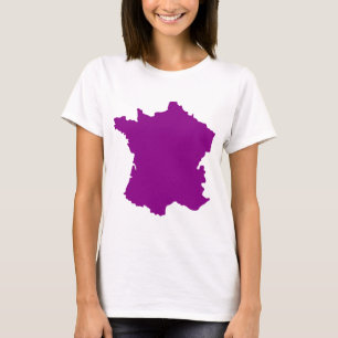 Camiseta Mapa de Francia País Europa
