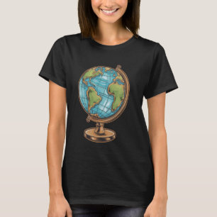 Camiseta Mapa de Geografía Divertido Profesor de Geografía