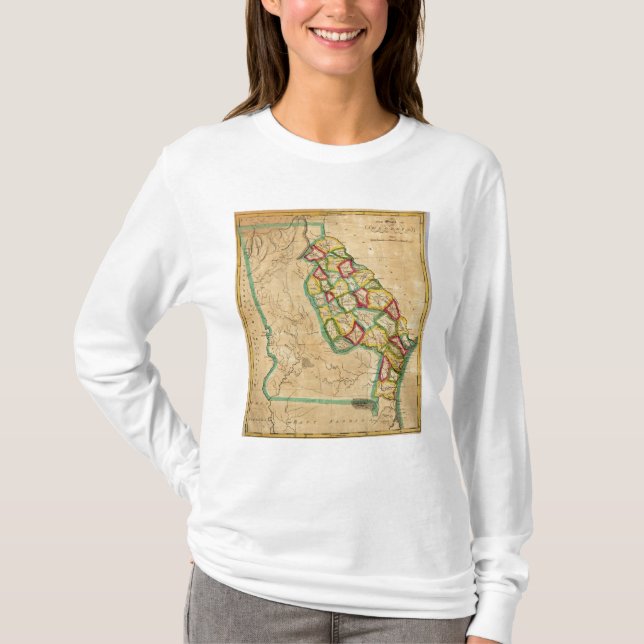 Camiseta Mapa de Georgia (Anverso)