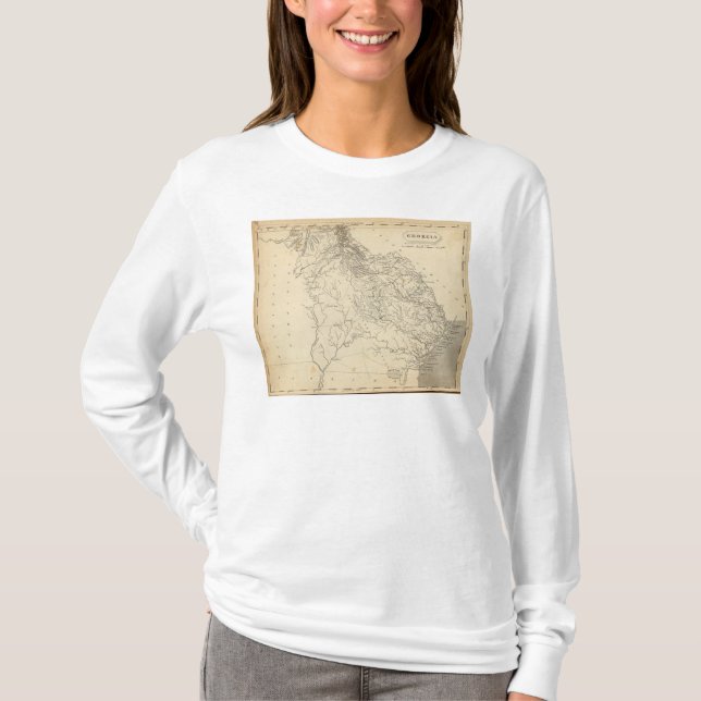 Camiseta Mapa de Georgia por Arrowsmith (Anverso)