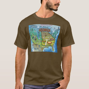 Camiseta Mapa de Georgia USA