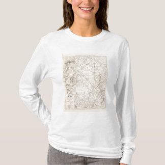 Camiseta Mapa de gran Chaco y de las regiones vecinas