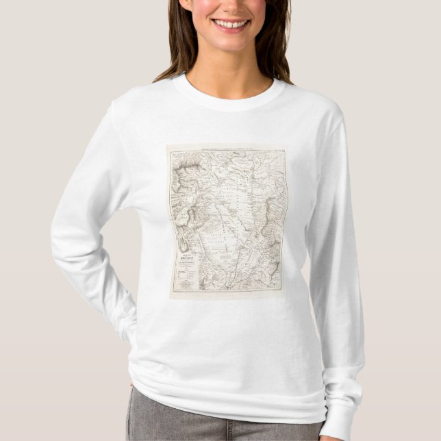 Camiseta Mapa de gran Chaco y de las regiones vecinas (Anverso)
