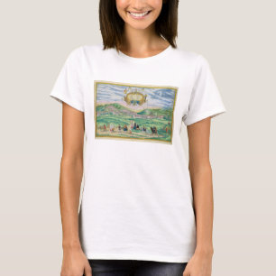Camiseta Mapa de Granada, de "Civitates Orbis Terrarum"