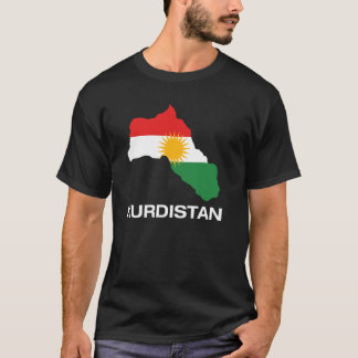 Camiseta Mapa de Guay Kurdistán con bandera de Kurdistán il
