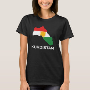 Camiseta Mapa de Guay Kurdistán con bandera de Kurdistán il