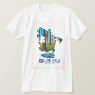 Camiseta Mapa de hetford norfolk suffolk england
