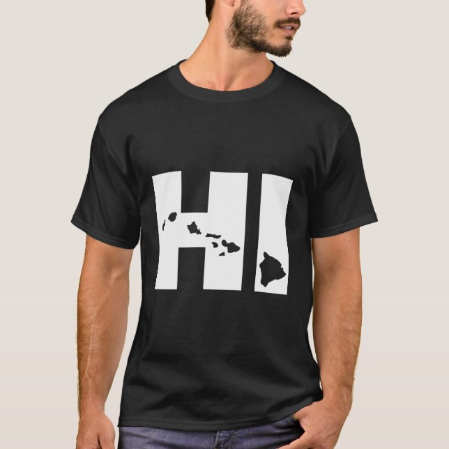 Camiseta Mapa de Hi Hawaii (Anverso)