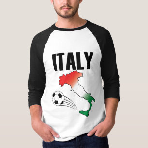 Camiseta Mapa de hinchas de fútbol de Italia Bola de futbol