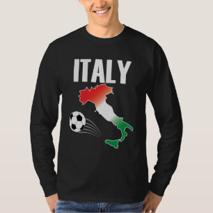 Camiseta Mapa de hinchas de fútbol de Italia Bola de futbol