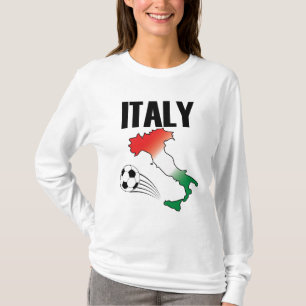 Camiseta Mapa de hinchas de fútbol de Italia Bola de futbol