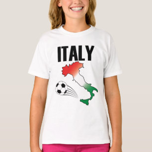 Camiseta Mapa de hinchas de fútbol de Italia Bola de futbol