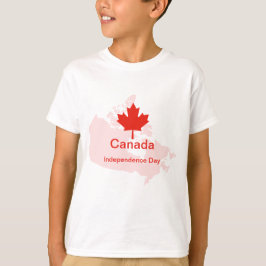 Camiseta Mapa de hojas de arce del orgullo canadiense