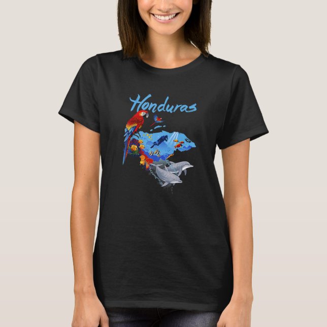 Camiseta Mapa de Honduras (Anverso)