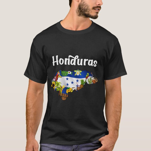 Camiseta Mapa de Honduras (Anverso)