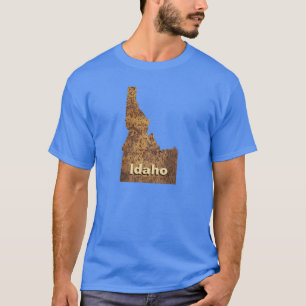 Camiseta Mapa de Idaho Spud