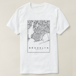 Camiseta Mapa de Ilustraciones de Brooklyn