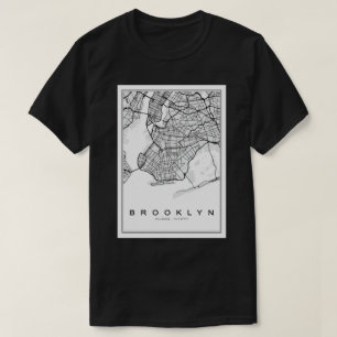 Camiseta Mapa de Ilustraciones de Brooklyn