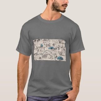 Camiseta Mapa de imagen vintage de Kansas tamaño extra gran