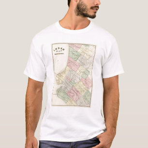 Camiseta Mapa de índice de Oakland