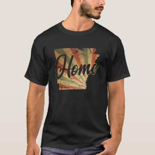 Camiseta Mapa de inicio de Arkansas Contorno a Estados Unid