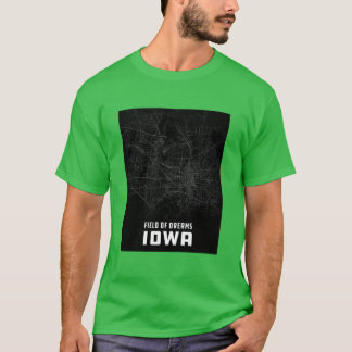 Camiseta Mapa de Iowa City Sobredimensionado