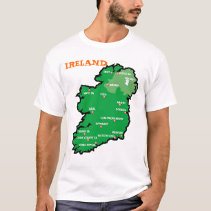 Camiseta Mapa de Irlanda