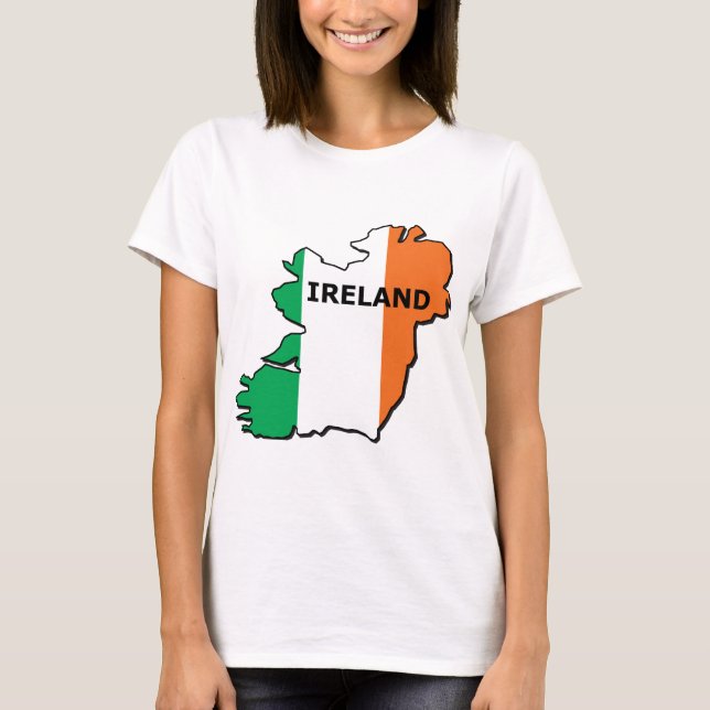 Camiseta Mapa de Irlanda (Anverso)