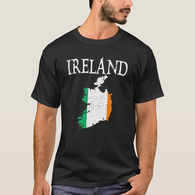 Camiseta Mapa de Irlanda (Anverso)
