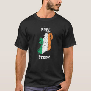Camiseta Mapa de Irlanda de Derry Gratuito