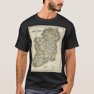 Camiseta Mapa de Irlanda - Mapa histórico irlandés Eire Eri