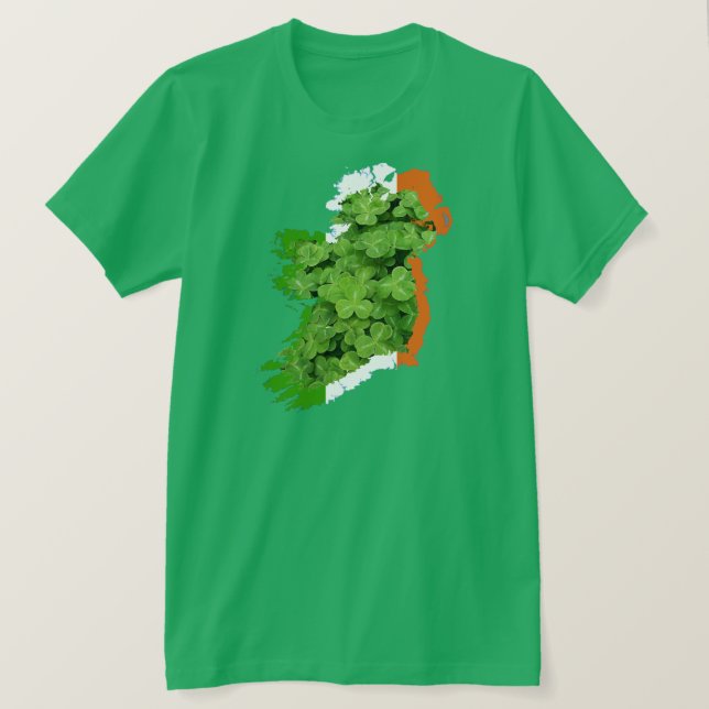 Camiseta Mapa de Irlanda por Kenneth Yoncich (Anverso del diseño)