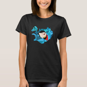 Camiseta Mapa De Islandia Y Estilo De Polígono Geométrico D