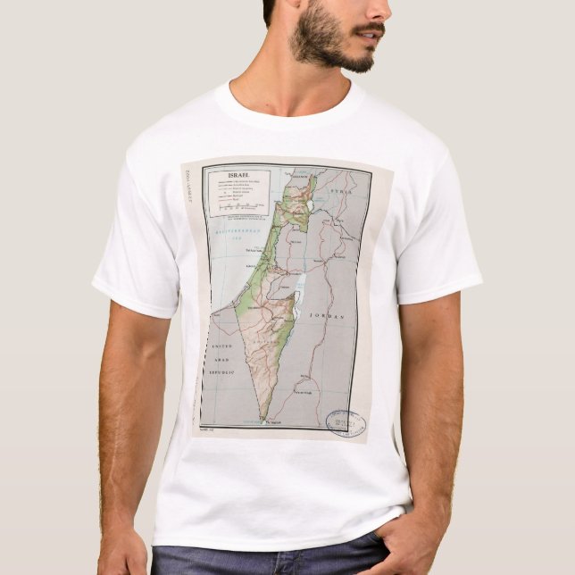 Camiseta Mapa de Israel (1967) (Anverso)