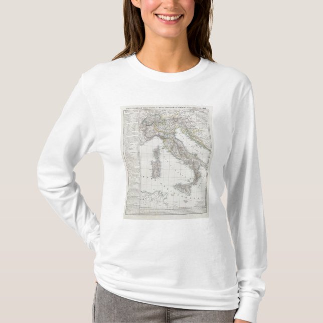 Camiseta Mapa de Italia (Anverso)