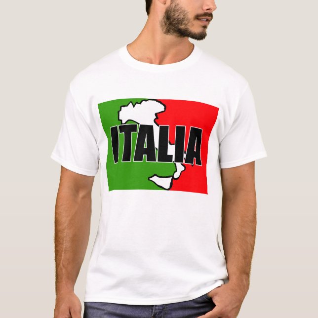 Camiseta Mapa de Italia (Anverso)