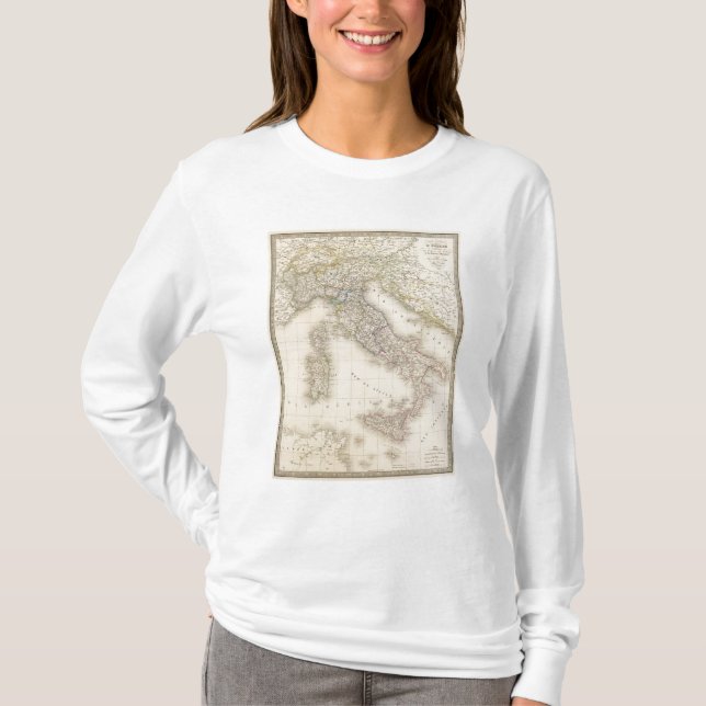 Camiseta Mapa de Italia (Anverso)