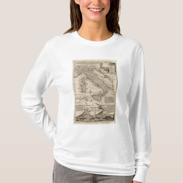 Camiseta Mapa de Italia (Anverso)