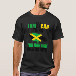 Camiseta Mapa de Jamaica Bandera Orgullo jamaiquino